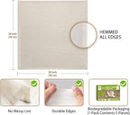 Organic Cheese Cloths, GOTS Certified, 5PCS, Grade 100, 20x20Inch Hemmed Cheese Cloth Fabric Reusable Fine Mesh Cloth, 100% Cotton Unbleached Muslin Cheesecloth for Straining, Cooking, Butter,Tofu,Tea