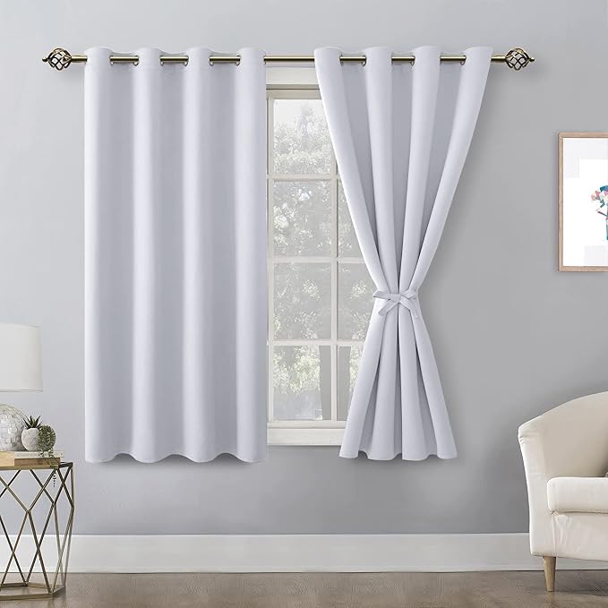 Blackout Curtains for Bedroom, 52 x 54 Inches Long, Window Curtains for Living - Image 8