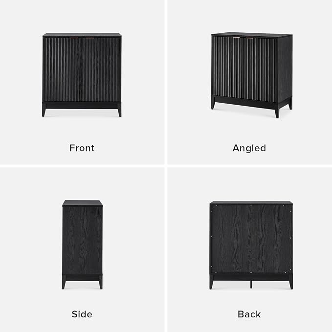 mopio Brooklyn Fluted Storage Cabinet, Modular Accent Buffet Sideboard - Image 6