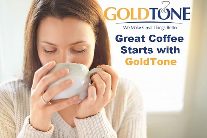 GoldTone Brand Reusable #4 Cone Coffee Filter fits Ninja Coffee Makers and Brewers. BPA-Free