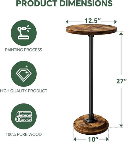 Simple Trending Small Side Table, Round Drink Table, Sofa End Table - Image 3