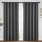 Yakamok Room Darkening Curtains 62x96 inch Length Charcoal Grey-Living Room | 2 by Yakamok