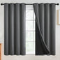SimpleHome Grey 100% Blackout Curtains Room Darkening Living Room 54 Inch | by SimpleHome