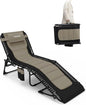 Outdoor Folding Lounge Chair Padded by WKFAMOUTCAMP