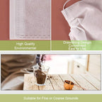 YQL Cold Brew Coffee Filter Bags, 8X12 Inch 50PCS No Mess Cold Brew Coffee Filters Disposable Mesh Brewing Bags Tea Filter Bag For Cold Brew Coffee or Tea(4x6/6x10inch Available)