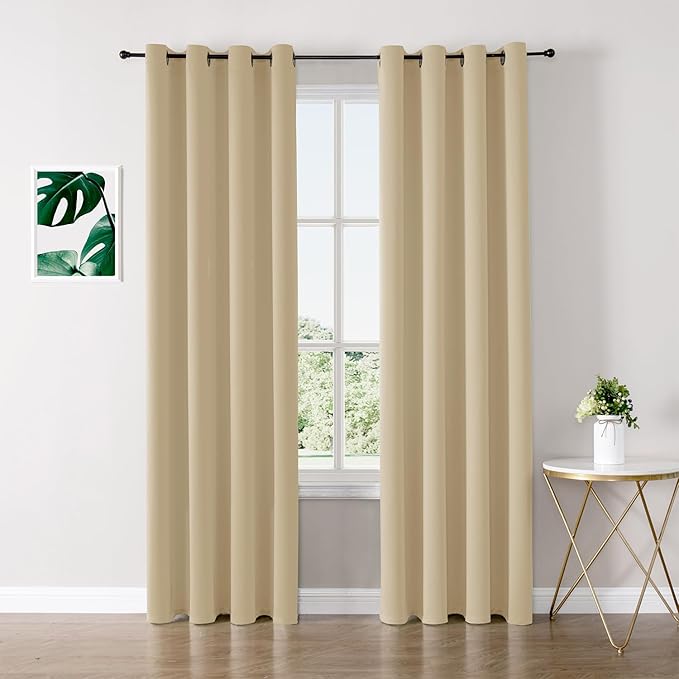 ChrisDowa Blackout Curtains for Bedroom and Living Room 90 Inches Long | 2 by ChrisDowa