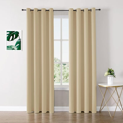 ChrisDowa Blackout Curtains for Bedroom and Living Room 90 Inches Long | 2 by ChrisDowa