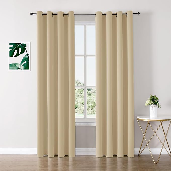 ChrisDowa Blackout Curtains for Bedroom and Living Room 84 Inches Long | 2 by ChrisDowa