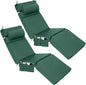 Wenqik 2 Pcs Outdoor Chaise Lounge Cushion by Wenqik