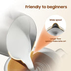 MHW-3BOMBER Milk Frothing Pitcher - 20oz/600ml Milk Frother Cup with U-Shaped Spout - SUS 304 Steaming Pitcher - Cappuccino Latte Art Cup for Barista - Quadrilateral Body - P5184-OS