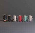 asobu Tower Mug Ceramic Inner Coated Insulated Stainless Steel Cup for Pure Tasting Coffee with Easy Hold Handle and Tritan Lid Fits Standard Cup Holders 20 Ounce Travel Mug (Mint)
