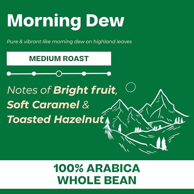Conihat Whole Bean Coffee - 100% Vietnamese Premium Arabica, Medium Roast, Fruity, Caramel & Hazelnut Notes, Rich & Smooth, Low Acid, Single Origin, Hand-Picked,16 Oz Bag
