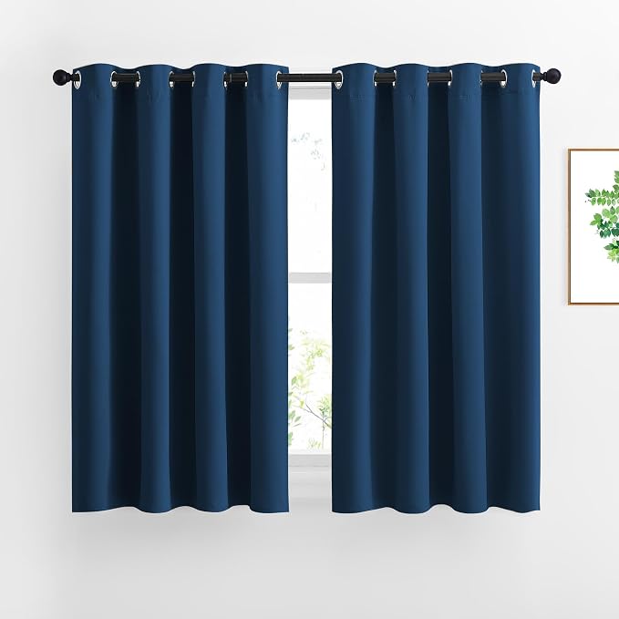 NICETOWN 45 inches Bedroom Curtains Panels by NICETOWN