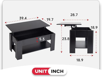 FDW 39.4" Lift Top Coffee Table - Image 3