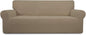 Easy-Going Stretch Oversized Sofa Couch Slipcover Washable Natural | 1-Piece by Easy-Going