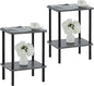 Apicizon 2 Tier End Table Set of 2, Boho Side Table by APICIZON