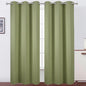 Sage Green Thermal Blackout Curtains/42 x 84 Inch/Set of 2 Panels Room by Lemomo