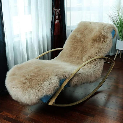 LLB Genuine Sheepskin Area Rug Wool Rug Fur Carpet Fluffy Shaggy Fur Rug - Image 2