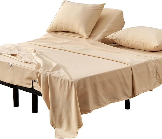Kingnex 36-39 Half Split Top King Sheets Sets by Kingnex