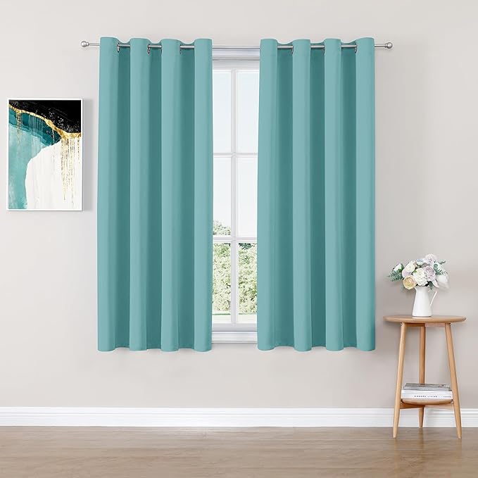ChrisDowa Blackout Curtains for Bedroom and Living Room 45 Inches Long | 2 by ChrisDowa