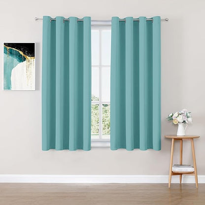 ChrisDowa Blackout Curtains for Bedroom and Living Room 45 Inches Long | 2 by ChrisDowa