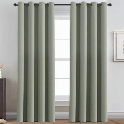 H.VERSAILTEX Sage Green Curtains/Drapes Blackout by HVERSAILTEX