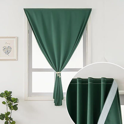 Portable Light Blocking Curtains Self-Stick Design, Removable Adhesive Window - Image 2