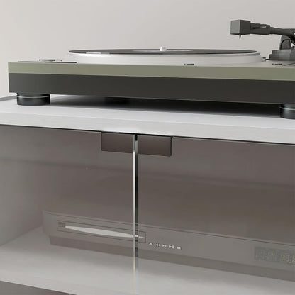 HOMCOM Media Cabinet, 4-Tier Stereo Cabinet - Image 10