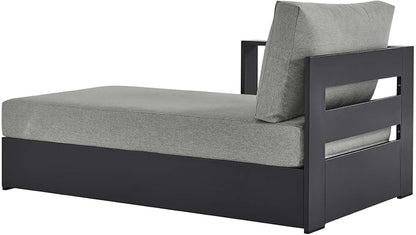 Modway Tahoe Aluminum Outdoor Chaise Lounge Gray - Image 5