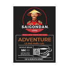 Robusta Whole Bean Coffee - Saigondan Adventure | Light Espresso Roast | 100% Robusta | Vietnamese Coffee | Roasted in Small Batch | Smooth & Naturally Sweet | Direct Trade | No Preservatives | 12 Oz