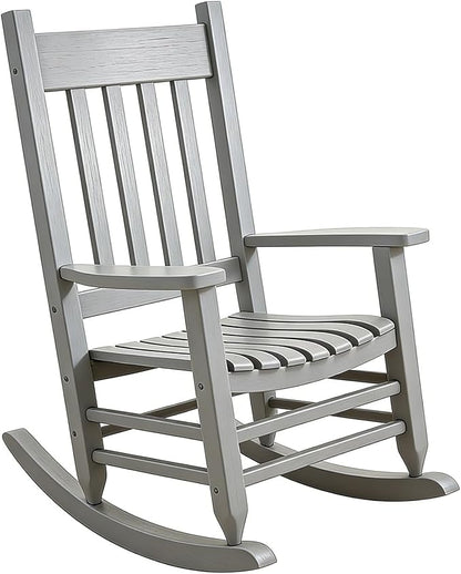 Oversized Outdoor Wooden Rocking Chair by Unknown