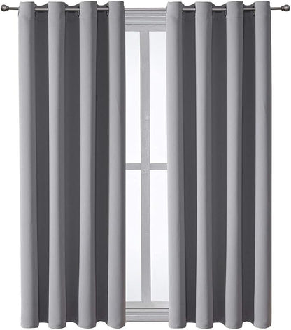 ChrisDowa Blackout Curtains for Bedroom and Living Room 63 Inches Long | 2 - Image 7