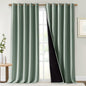 NICETOWN Greyish Green 100% Blackout Curtains by NICETOWN