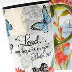 Topadorn 17 OZ. Ceramic Coffee Mug Travel Cup with Handle Sealed Lid and Color Box