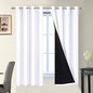 Yakamok Pure White 100% Blackout Curtains 63 Inches Long 52" Wide 2 Panel | by Yakamok