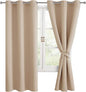 Blackout Window Curtain Panels, 42 x 72 Inch | Thermal Insulated, Light Blocking by Hiasan