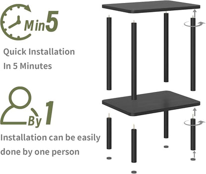 Apicizon 2 Tier End Table, Small Side Table - Image 4