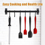 Silicone Basting Brush 2 Pcs Pastry Brush for Oil, BBQ, Grill, Sauce Baking Cooking, Dishwasher Safe (Black)