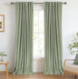 Linen Textured Total Blackout Curtains by 100BlackoutShield
