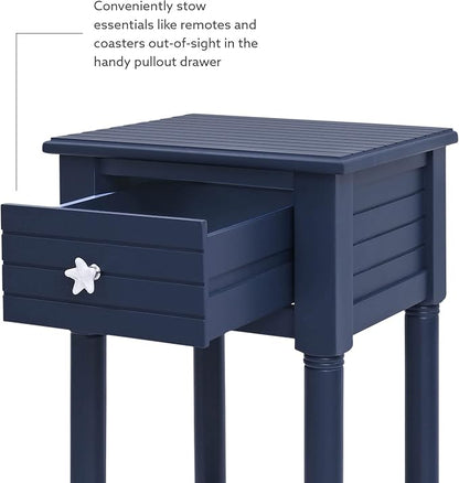 Linon Raleigh Navy Small Accent Table - Image 12