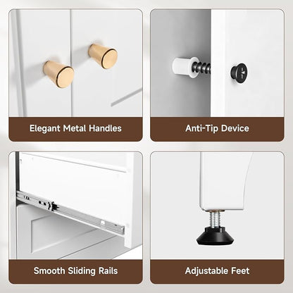 Letaya 71" Metal Wardrobe Cabinets - Image 8