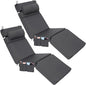Wenqik 2 Pcs Outdoor Chaise Lounge Cushion by Wenqik