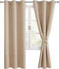 Blackout Curtains for Bedroom, 38 x 84 Inches Long, 2 Panels | Thermal by Hiasan