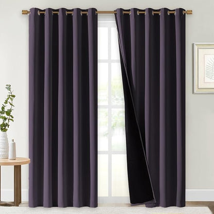 NICETOWN 100% Blackout Window Curtain Panels, Cold and Full Light Blocking by NICETOWN