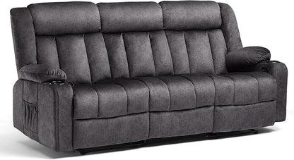 COMHOMA Manual Recliner Chair Set，Fabric Reclining Sofa Chair - Image 7