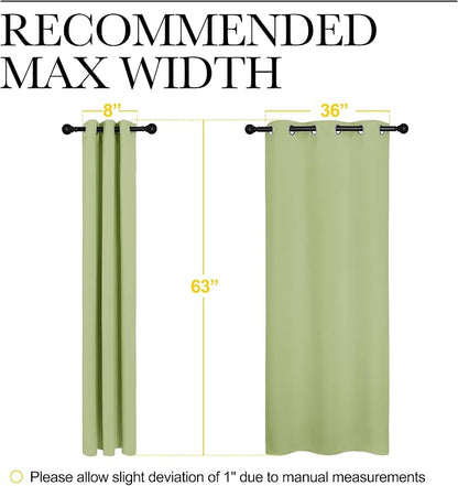 NICETOWN Nursery Curtains 63 inch Long, Thermal Insulated & Room Darkning - Image 5