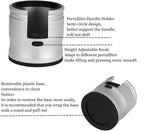 Espresso Tamping Station, Coffee Portafilter Holder, Aluminum Alloy Stand Fit for Most 51mm, 53mm, 54mm and 58mm Portafilter (Round,Silver)