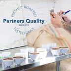Partners Coffee, Ghost Town Blend - Decaf, 12 Ounce, Whole Bean Coffee