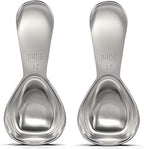 BALCI - Stainless Steel Coffee Scoop Set (2&2 Tablespoon, 30ml and 30ml) Exact Measuring Spoons for Coffee, Tea, Sugar, Flour and More! …