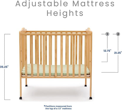 Delta Children Folding Portable Mini Baby Crib - Image 7